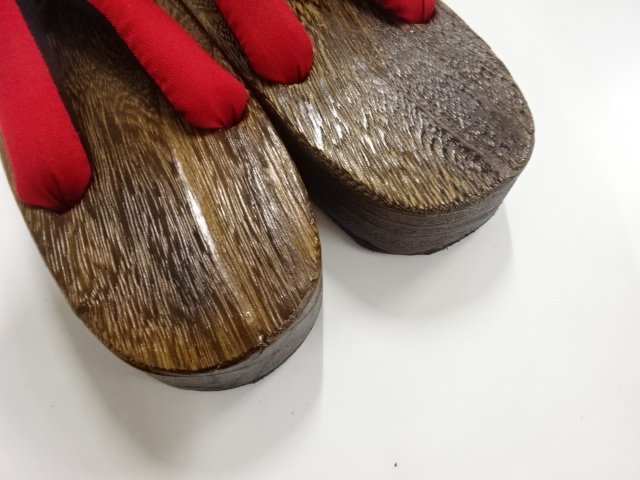  未使用品　焼桐下駄(24センチ)